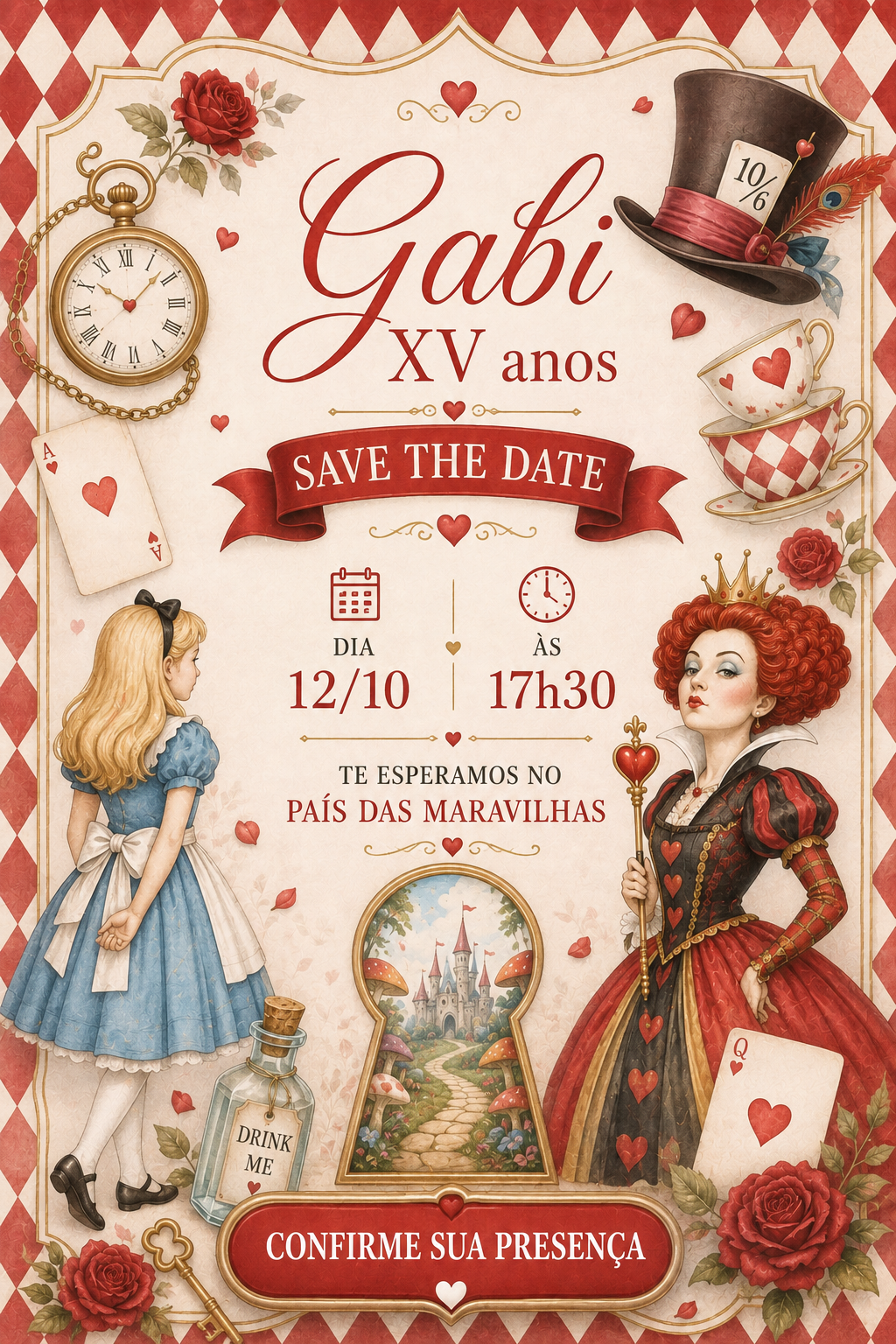 Save the Date - Gabi XV Anos